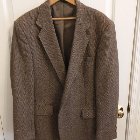 Haggar Men's Sport Coat, Size 44 Regular, Brown - Picture 1 of 6